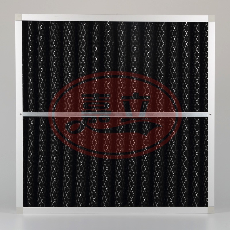 蠡县折叠网覆网棉活性炭初效过滤器